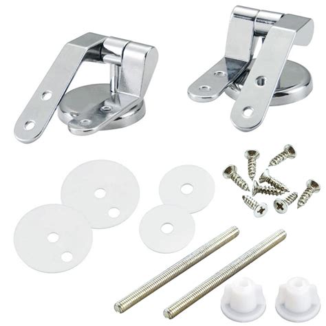 Hzcy Toilet Seat Hinges Replacement Chrome Finished Toilet Seat Hinge