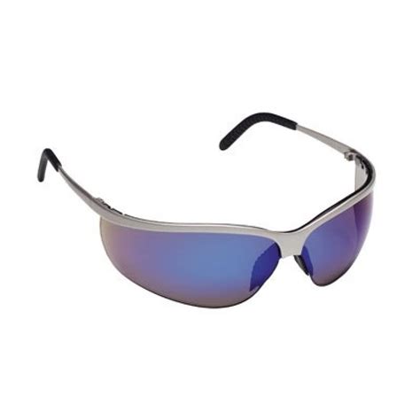 metaliks sport safety glasses with blue mirror lens ao safety glasses aos11540 10000 20