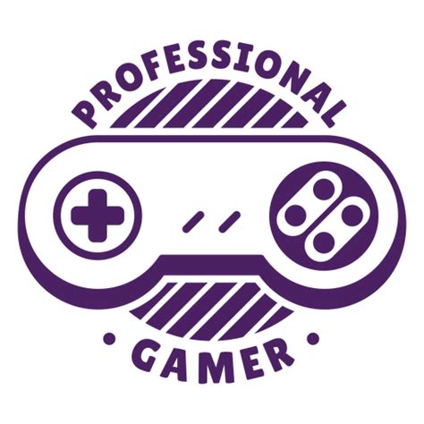 Professional Gamer Controller Badge Purple Transparent Png And Svg