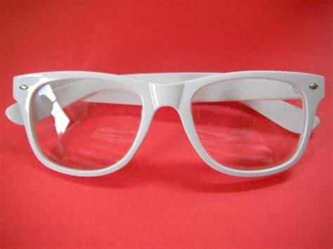 White Nerd Glasses Nerd Glasses Nerdy Glasses Geek Glasses