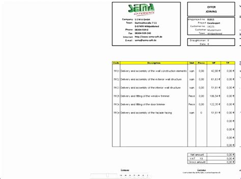 Bill of quantities template excel printable schedule template. 10 Bill Of Quantities Excel Template - Excel Templates ...