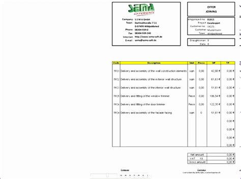 The setting is smm7 if the quantities have been measured in accordance with current rics/bec measurement rules. 10 Bill Of Quantities Excel Template - Excel Templates