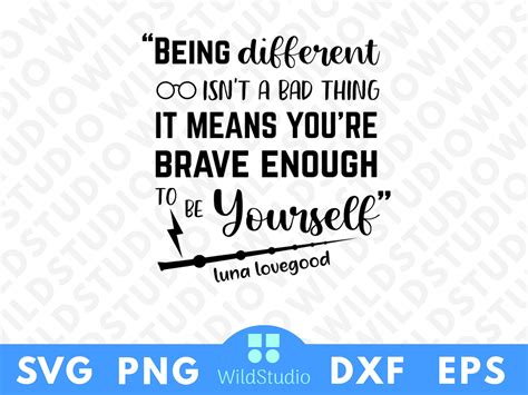 Being Different Isnt A Bad Thing Svg Png It Means You Are Brave Enough