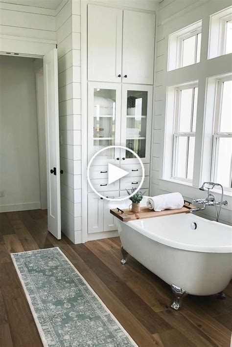 Modern Farmhouse Bathroom Floor