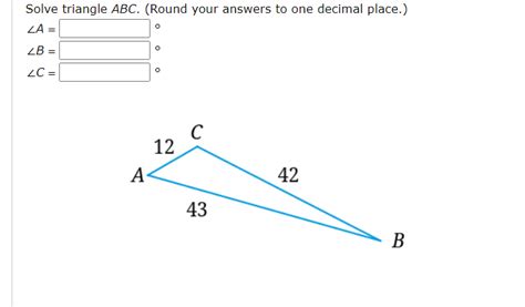 Triangle abc, median segment ad, ad=1/2 bc how do you prove triangle abc is a right. Answered: Solve triangle ABC. (Round your answers… | bartleby