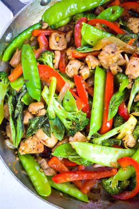 30 Minute Ginger Chicken And Veggie Stir Fry Recipe