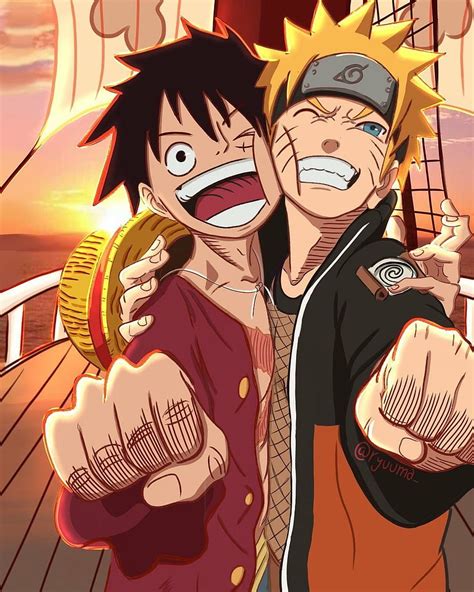 Luffy X Naruto Manga Anime One Piece One Piece Vs Naruto Hd Phone