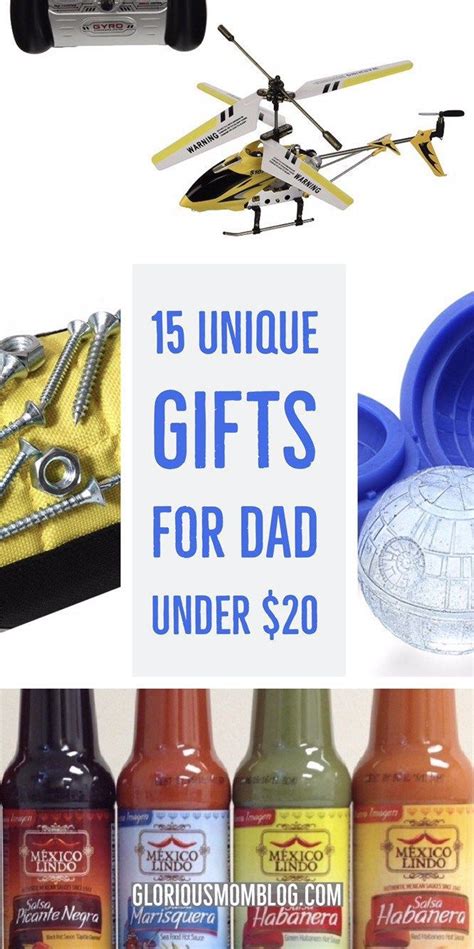 Getting a personalized gift is a good start, but the key to finding the perfect father's day gift for dad requires 3 important steps 15 unique gifts for Dad under $20: if you're looking for a ...