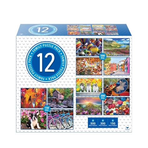 1m+ deals live every day. Family 12-Pack of Jigsaw Puzzles - Colorful Photos ...