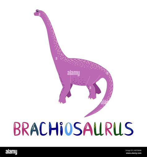Brachiosaurus Purple Prehistoric Dinosaurs Collection Ancient Animals