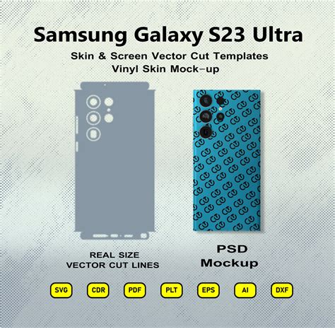 Samsung Galaxy S23 Ultra Vector Skin Cut File Templates And Free Vinyl