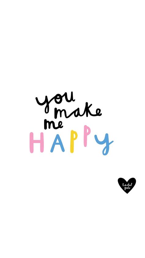 You Make Me Happy A6 Greetings Card With Envelope Printed On Quality