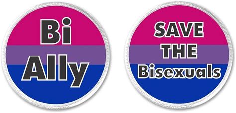 Set 2 Bi Ally Save The Bisexuals Flag 3 Sew On Patches