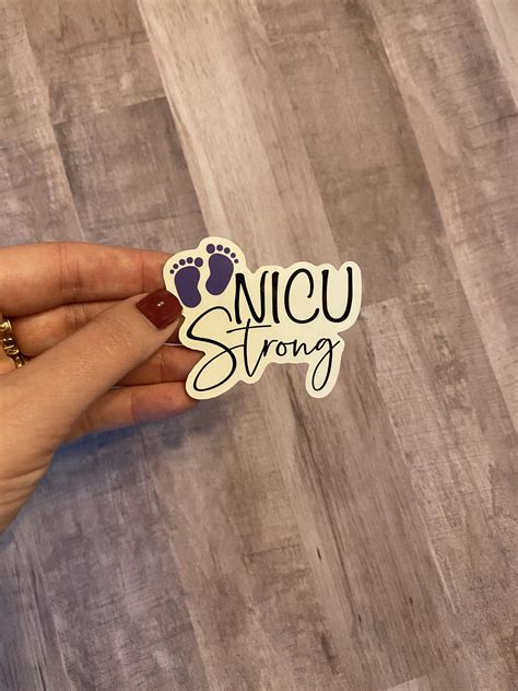 Nicu Preemie Warrior Strong Stickers Etsy