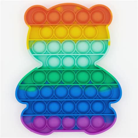 Rainbow Push Poppers Fidget Toy Styles May Vary Claires