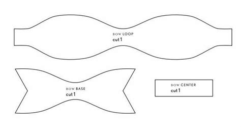 Sailor hair bow sewing tutorial and free printable pdf. Foam bow template | Bow tie template, Tie template, Paper bow