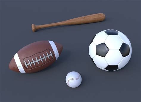 Sports Balls Collection 3d Model Cgtrader