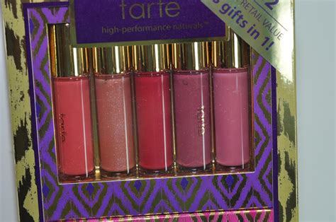 tarte holiday 2012 for the love of lipgloss 15 piece maracuja lipgloss set swatches review