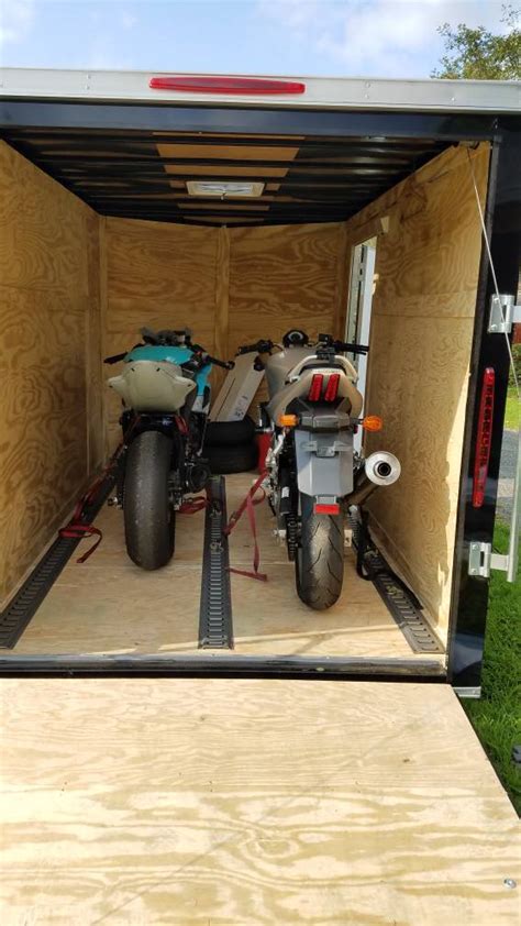 Motorcycle Enclosed Trailer Setup Motorcycle For Life