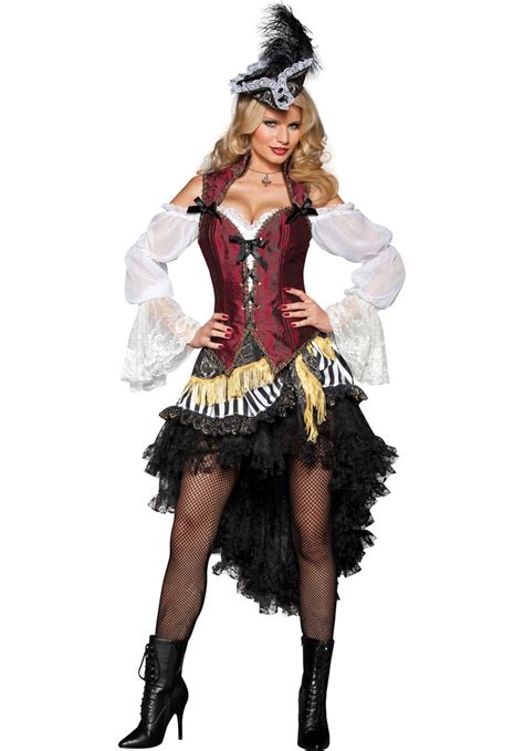 Deluxe High Seas Treasure Costume Ladies Fancy Dress Pirate Costumes At Escapade™ Uk