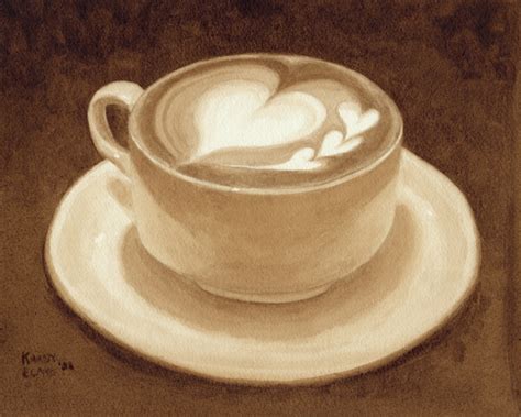 Coffee Paintings By Karen Eland