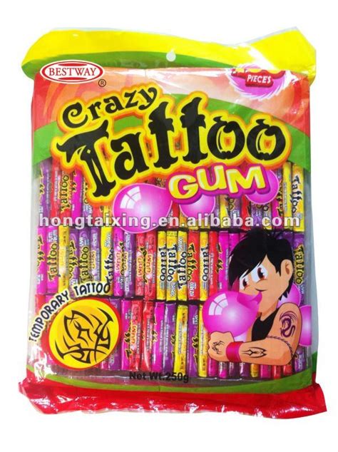 Bestway Crazy Tattoo Bubble Gumchina Bestway Price Supplier 21food