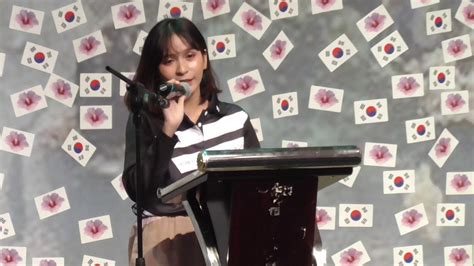Lomba Pidato Bahasa Korea 5 YouTube