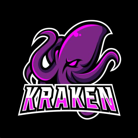 Kraken Octopus Squid Mascot Sport Esport Logo 2827818 Vector Art At