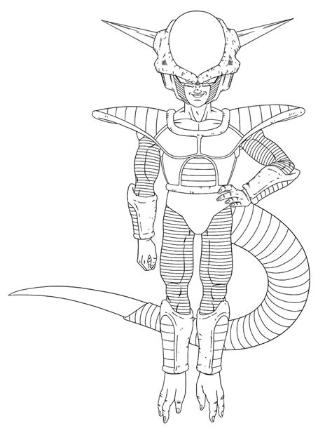 Frieza 2 Coloring Page Anime Coloring Pages