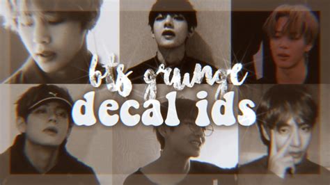 Roblox Bloxburg Bts Grunge Decal Ids Mainly Tae 👻 Youtube