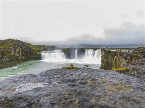 Godafoss Waterfall On Iceland In Summer During Daytime 17095454 Stock