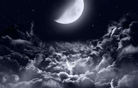 moon and clouds wallpapers top free moon and clouds backgrounds wallpaperaccess