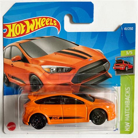 Ford Focus Rs Orange Hot Wheels 164