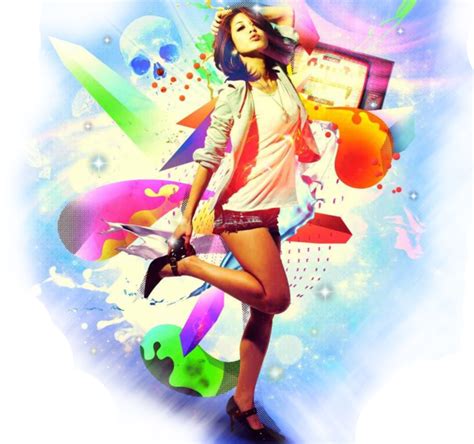 Abstract Girl Psd Official Psds
