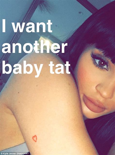 Kylie Jenner Unveils Her Third Tattoo On Instagram A Small Red Line Of