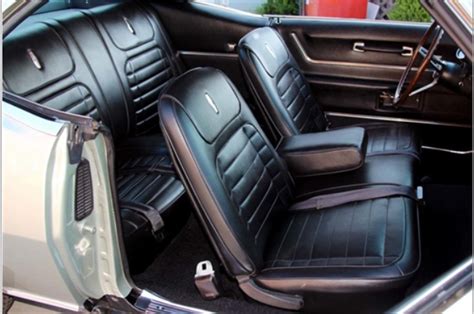 Seat Upholstery, Imported, 1968 Camaro Deluxe Seat Cover - Front & Rear Set