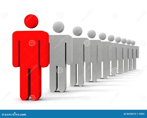 First In Line Stock Illustration Image Of Different Symbol 8620010