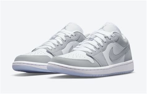 Air Jordan 1 Low Wolf Grey Detailed With Icy Soles Justfreshkicks