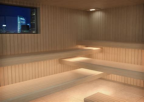 Panorama Sauna Benches And Interior From Tylöhelo Of High Quality Aspen
