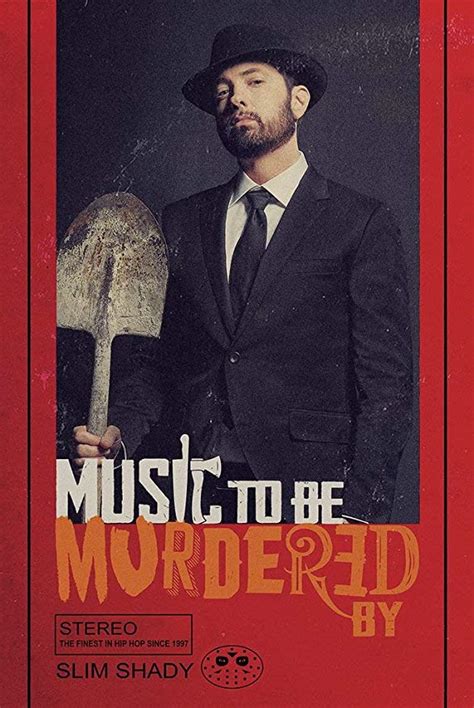 Eminem Music To Be Murdered By Album Cover Poster 24x36 Inches