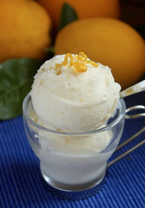 Lemon Ice Cream Easy Blender Recipe Christinas Cucina