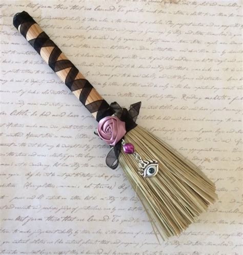 Witch Mini Broom Altar Broom Witchcraft Tool Burning Eye Etsy