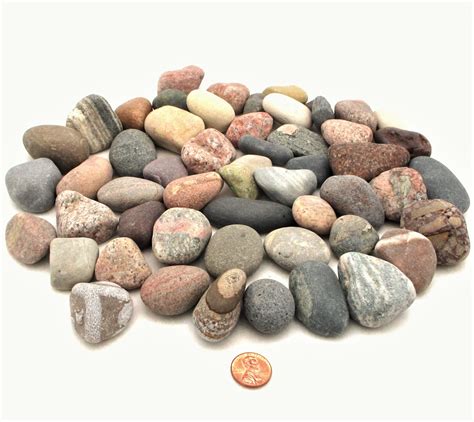 Lake Michigan Small Stone Assortment Natural Beach Stones Colorful