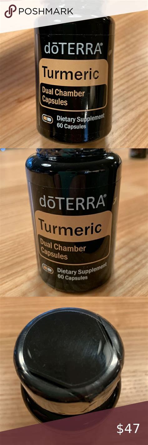 DoTERRA Turmeric Dual Chamber Capsules Turmeric Essential Oil