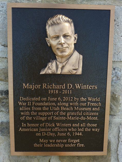Monument Richard D Winters 101st Ab
