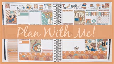 Plan With Me Apple Cider Printable Beayoutiful Planning Youtube
