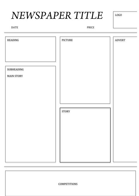 4 blank newspaper template word report examples with regard. Free Download Newspaper Template - Indesign | Newspaper ...
