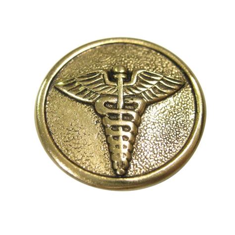 Kiola Designs Other Gold Toned Round Medical Caduceus Symbol Magnet