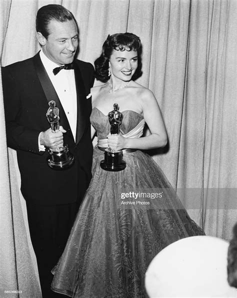 Actress Donna Reed Holding Her Oscar For The Film From Here To