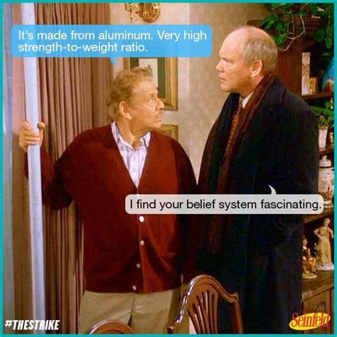 Seinfeld Quote Frank Costanza Shows The Festivus Pole To Kruger The